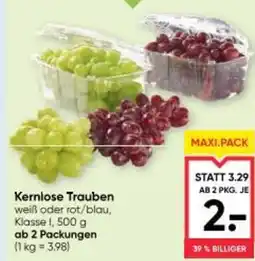 Maximarkt Kernlose Trauben Angebot
