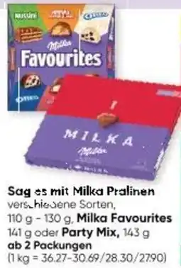 Maximarkt Sag es mit Milka Pralinen Angebot