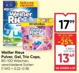 Maximarkt Weißer Riese Pulver Gel Trio Caps Angebot