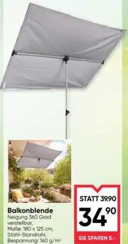 Maximarkt Balkonblende Angebot
