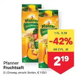 MPreis Pfanner Fruchtsaft Angebot