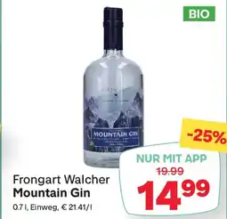 MPreis Frongart Walcher Mountain Gin Angebot