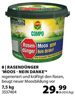 Dehner Rasendünger 'moos - nein danke Angebot
