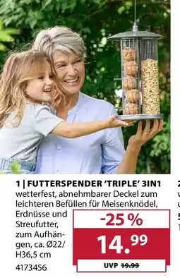 Dehner Futterspender 'triple' 3in1 Angebot