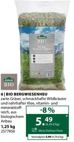 Dehner Bio bergwiesenheu Angebot