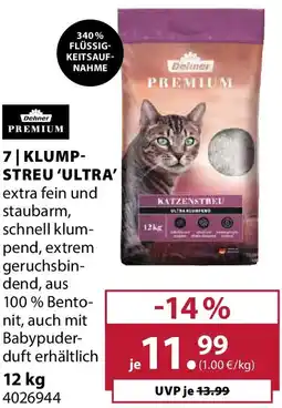 Dehner Dehner Premium Katzenstreu Ultra, klumpend Angebot
