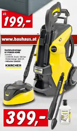 Bauhaus Hochdruckreiniger k7 power home Angebot