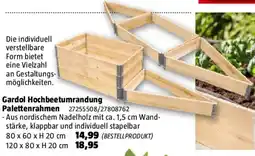 Bauhaus Gardol Hochbeetumrandung Palettenrahmen Angebot