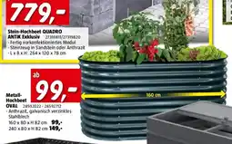 Bauhaus Metall Hochbeet OVAL Angebot