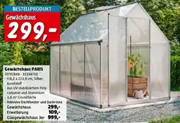 Bauhaus Gewächshaus PARIS Angebot