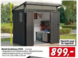Bauhaus Metall-Gerätehaus STYLE Angebot