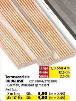 Bauhaus Terrassendiele Douglashie Angebot