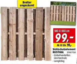 Bauhaus Sichtschutzelement RUSTIKAL Angebot
