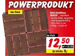 Bauhaus Klick-Holzfliese AKAZIE Angebot