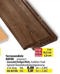 Bauhaus Terrassendiele KIEFER Angebot