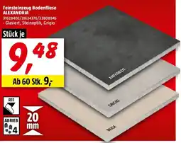 Bauhaus Feinsteinzeug Bodenfliese ALEXANDRIA Angebot