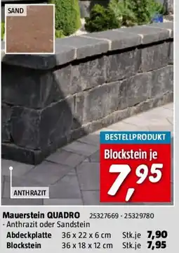 Bauhaus Mauerstein QUADRO Angebot