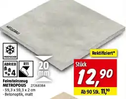 Bauhaus Feinsteinzeug METROPOLIS Angebot