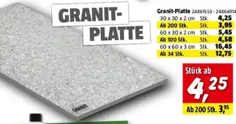 Bauhaus Granit-Platte Angebot