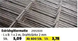 Bauhaus Estrichgittermatte Angebot