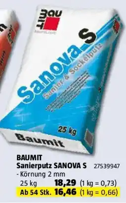 Bauhaus BAUMIT Sanierputz SANOVA S Angebot
