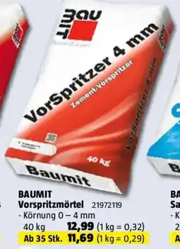 Bauhaus BAUMIT Vorspritzmörtel Angebot