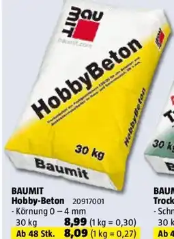 Bauhaus Baumit HobbyBeton Angebot