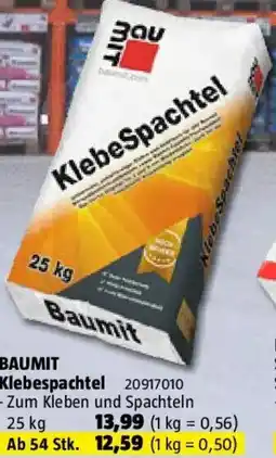 Bauhaus Baumit klebespachtel Angebot