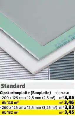 Bauhaus Gipskartonplatte (Bauplatte) Angebot