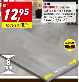 Bauhaus Oxyd breitdiele Angebot