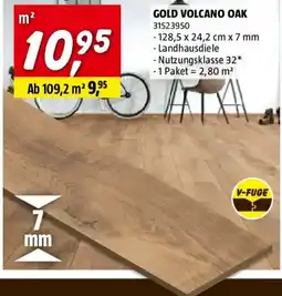 Bauhaus Gold volcano oak Angebot