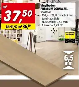 Bauhaus Vinylboden PREMIUM CORNWALL Angebot