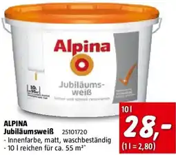Bauhaus ALPINA Jubiläumsweiß Angebot