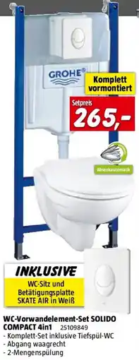 Bauhaus WC-Vorwandelement-Set SOLIDO COMPACT 4in1 Angebot