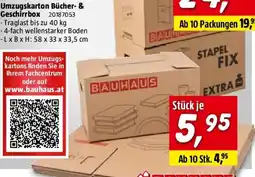 Bauhaus Umzugskarton Bücher- & Geschirrbox Angebot