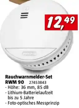 Bauhaus Rauchwarnmelder-Set RWM 90 Angebot