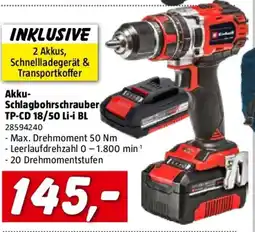 Bauhaus Akku- Schlagbohrschrauber TP-CD 18/50 Li-i BL Angebot