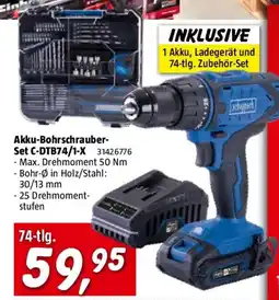 Bauhaus Akku-Bohrschrauber- Set C-DTB74/1-X Angebot