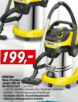 Bauhaus KÄRCHER Nass-/Trocken- sauger WD 6P Angebot