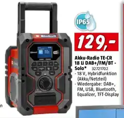 Bauhaus Akku-Radio TE-CR 18 Li DAB+/FM/BT- Solo Angebot