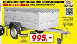 Bauhaus Anhänger Tieflader EU2 Angebot