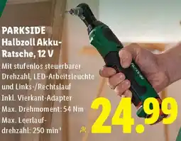 Lidl PARKSIDE Halbzoll Akku- Ratsche, 12 V Angebot