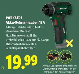 Lidl PARKSIDE Akku-Bohrschrauber, 12 V Angebot
