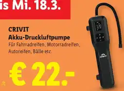 Lidl CRIVIT Akku-Druckluftpumpe Angebot