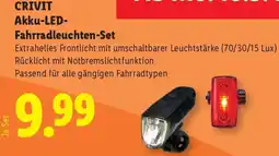 Lidl CRIVIT Akku-LED Fahrradleuchten Set Angebot