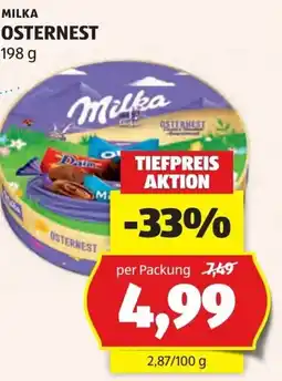 Hofer Milka Osternest Angebot