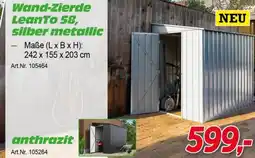 Zgonc Wand-Zierde LeanTo 58, silber metallic Angebot