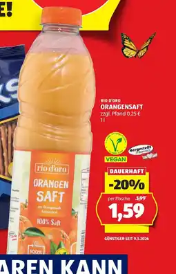 Hofer Rio d'oro orangen saft Angebot
