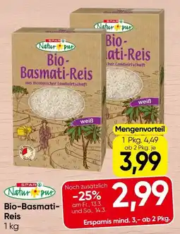 Spar Bio BasmatiSPAR Reis Angebot