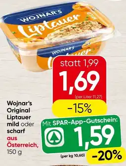 Spar Wojnar's Original Liptauer mild oder scharf Angebot